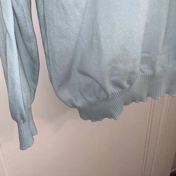 T. Harris London mint green cotton sweater - Picture 6 of 9